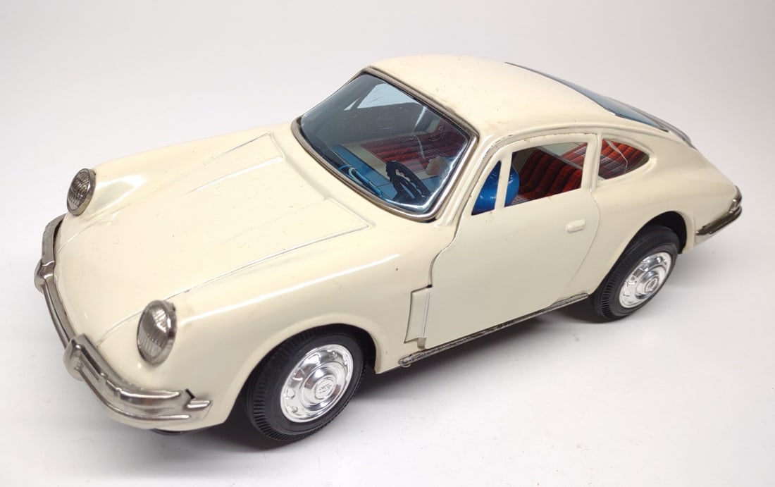 Vintage Bandai PorSche 911 Tin Battery Op. Toy Car (1 of 9)
