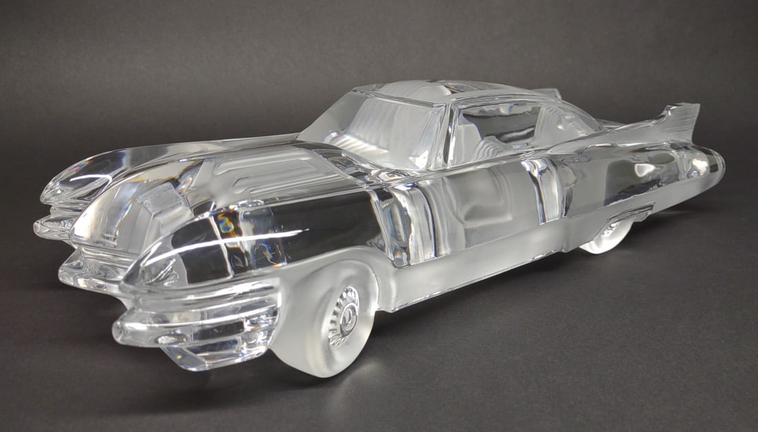 Daum France Crystal Cadillac El Dorado Sculpture (1 of 8)