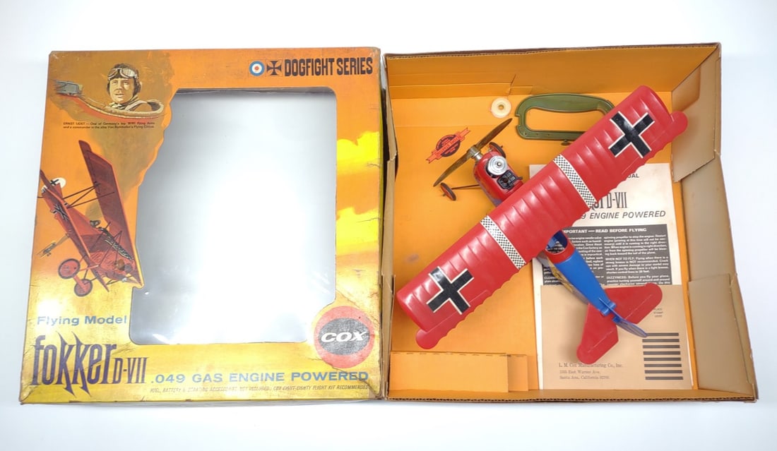 Cox Fokker D-VII Gas Powered Airplane Toy w/ Box (1 of 10)