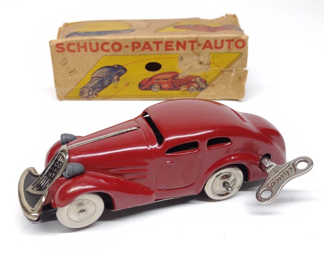 Vintage Schuco Brevete Windup Toy Car w/ Box (1 of 12)