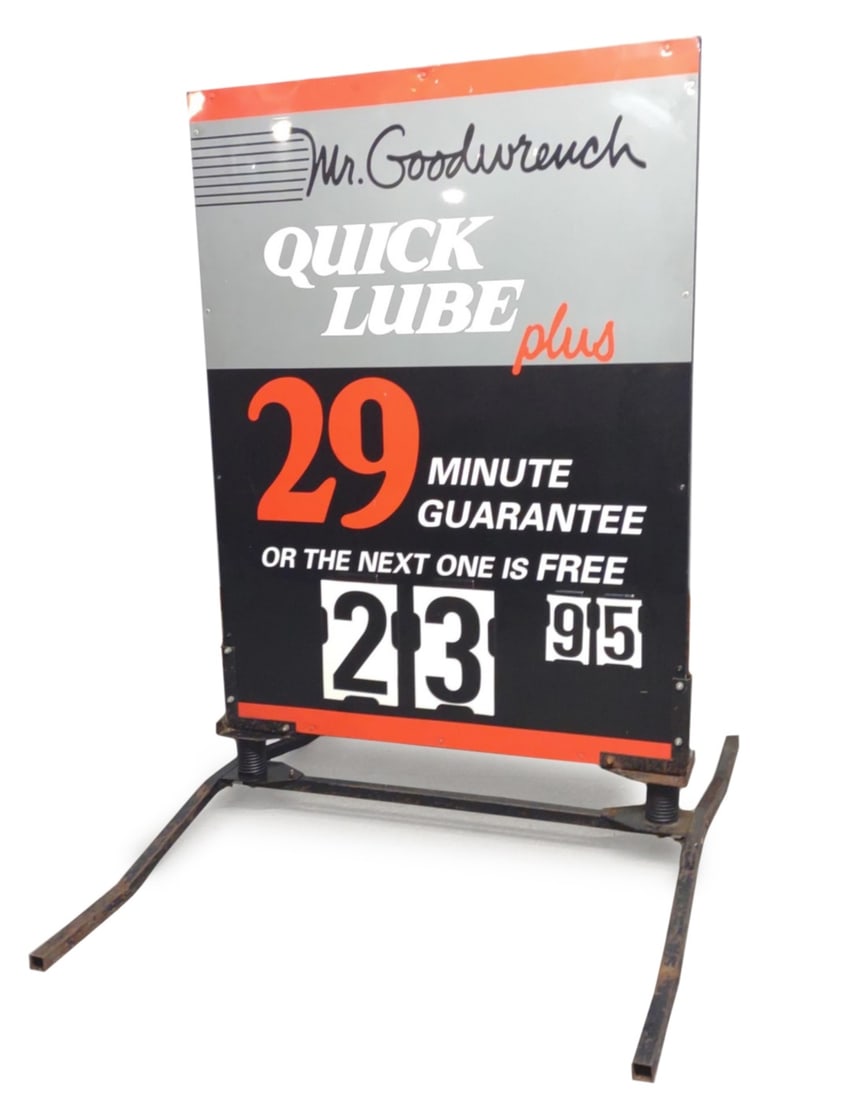 Mr. Goodwrench Quick Lube Double Sided Metal Sign (1 of 9)