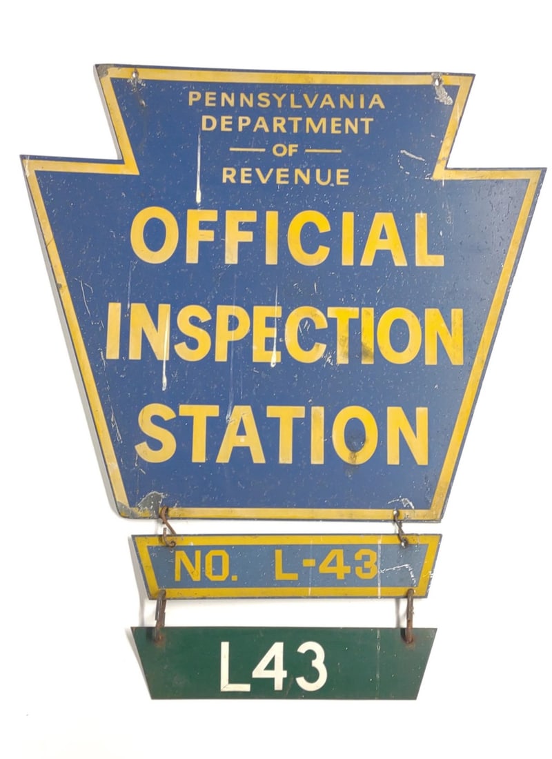 Pennsylvania Inspection Double Sided Sign (DST) (1 of 4)