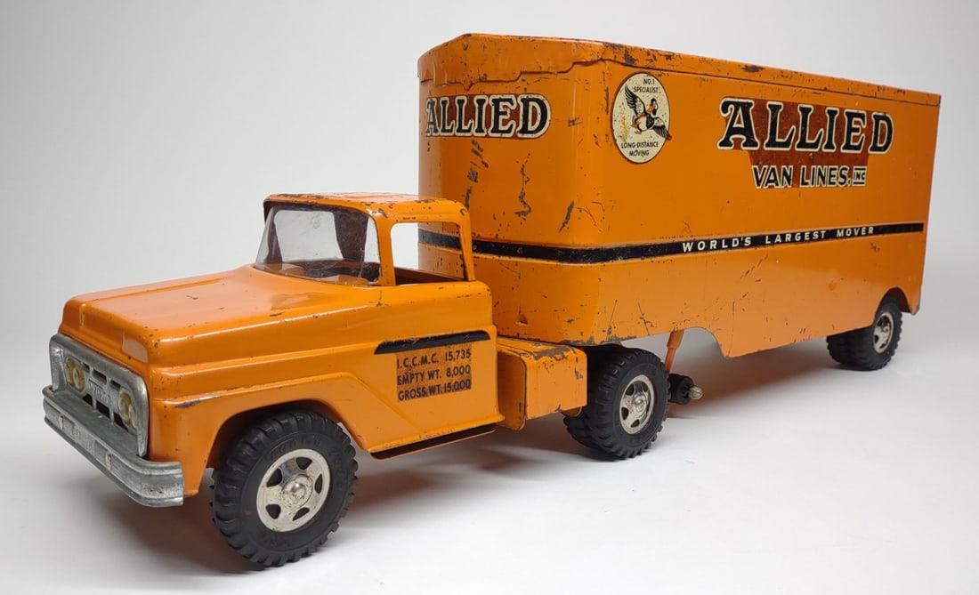 Original Tonka Allied Van Lines Truck & Trailer (1 of 11)