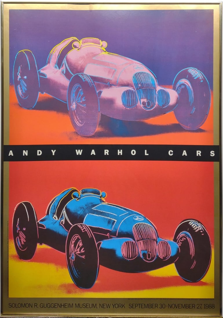 1988 Andy Warhol Cars Mercedes-Benz Museum Poster (1 of 8)