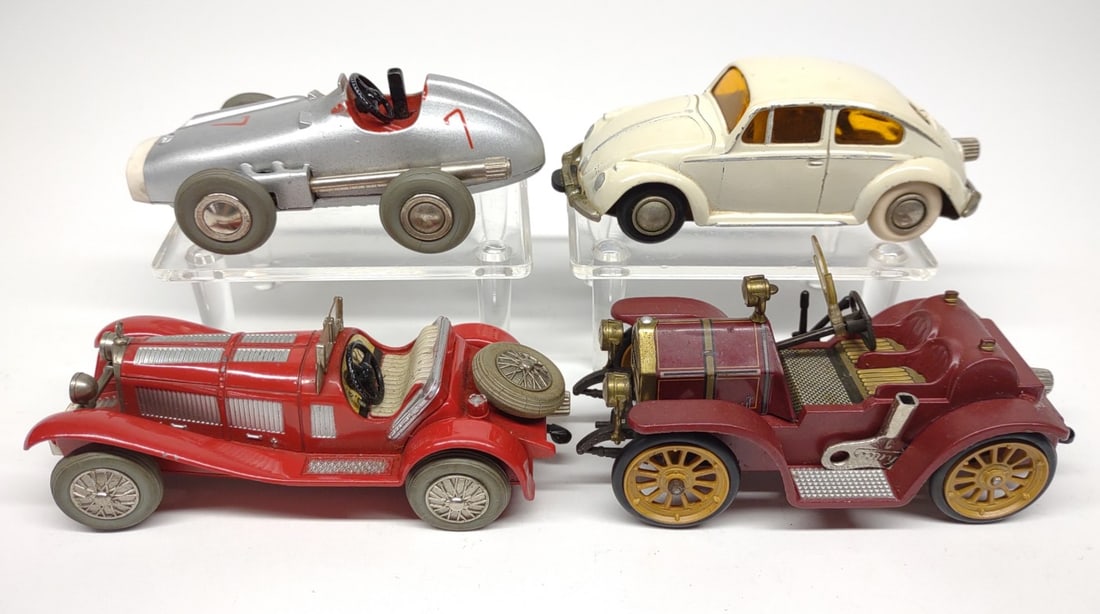 (4) Schuco Micro Racers Windup Toy Cars (1 of 12)
