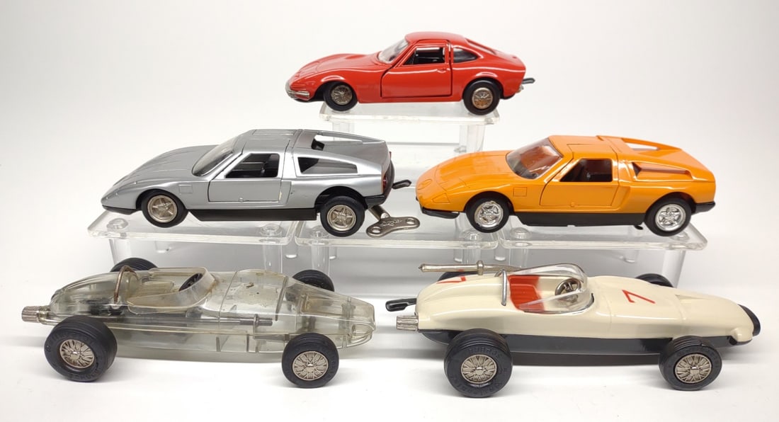 (5) Schuco Automatic Racers Windup Toys (1 of 12)