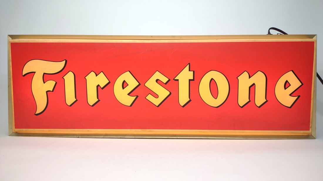 Firestone レトロ金属サイン Firestone レトロ金属サイン