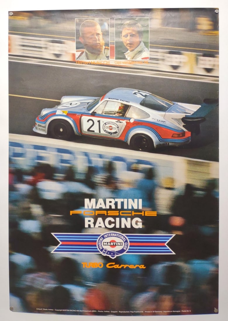Original 1974 Porsche Martini Racing Poster (1 of 7)