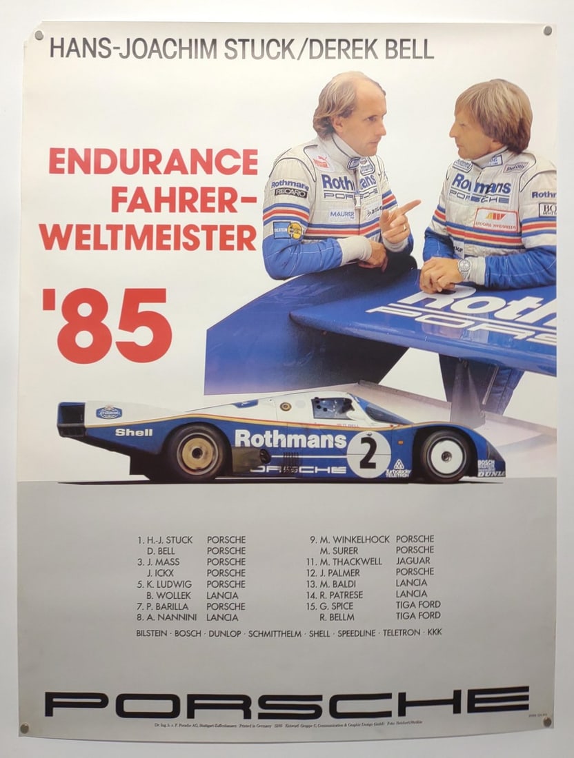 1985 Porsche Endurance Factory Poster 30"x40" (1 of 7)