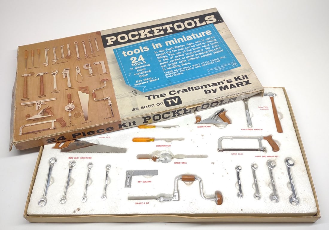 Marx Pocketools Craftsman's Kit (Complete in Box) (1 of 9)