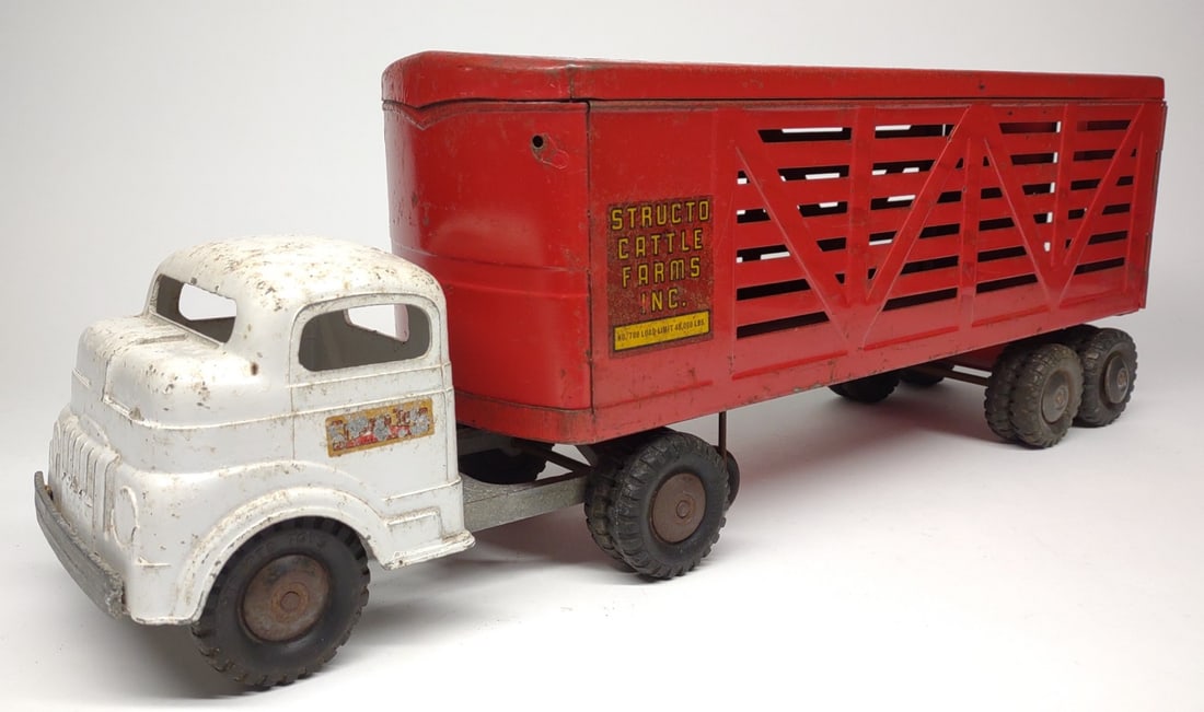 Structo Cattle Farms Pressed Steel Toy Truck (1 of 11)