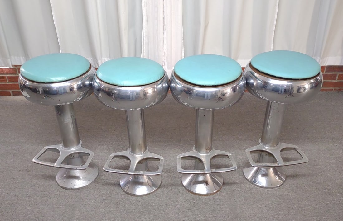 (4) Art Deco Soda Fountain Bar Stools (1 of 11)