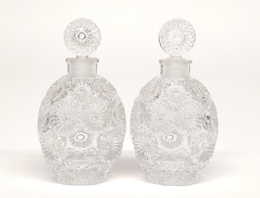 Two Rene Lalique 1937 Rose Perfume Bottles (7cm) (1 of 9)