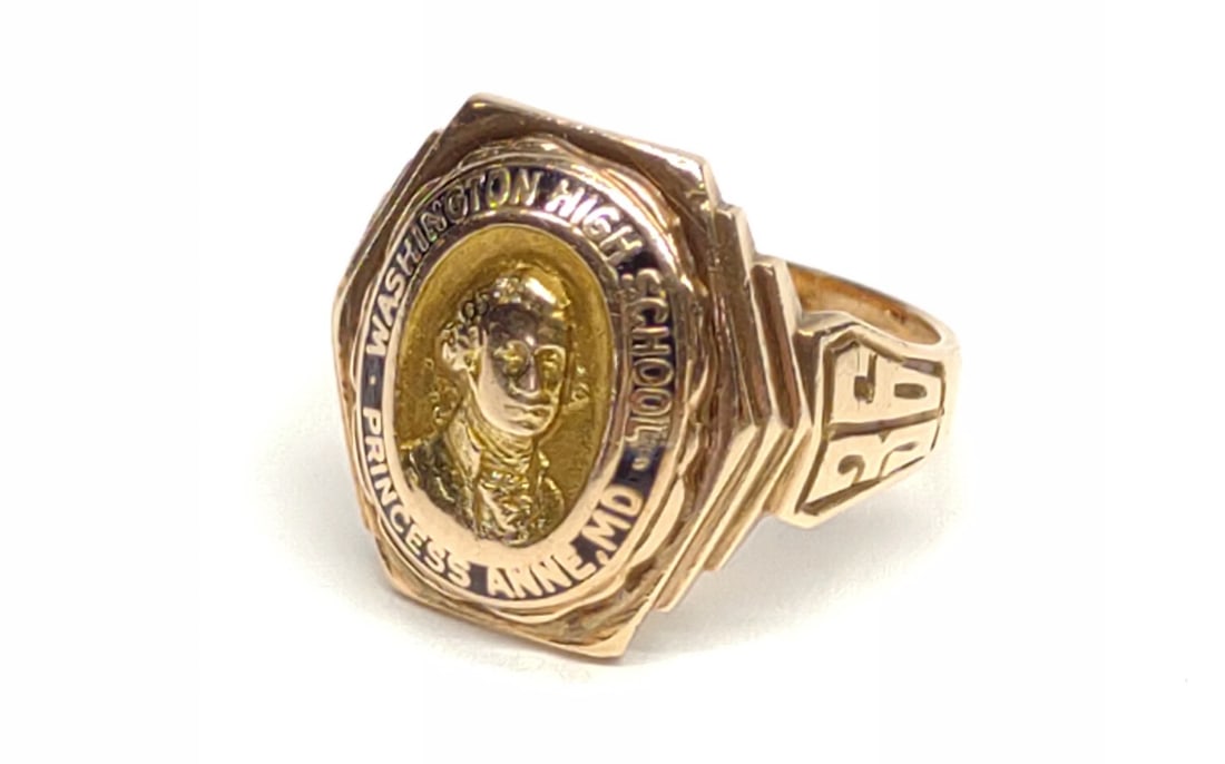 1936 10K Gold Washington High School Class Ring (1 of 9)