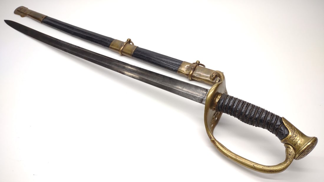 USN M1852 Officer's Ceremonial Sword & Scabbard (1 of 12)