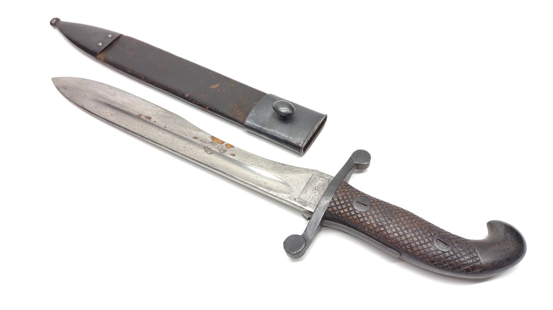 Spanish M1907 Artillery Bolo Knife & Scabbard (1 of 8)