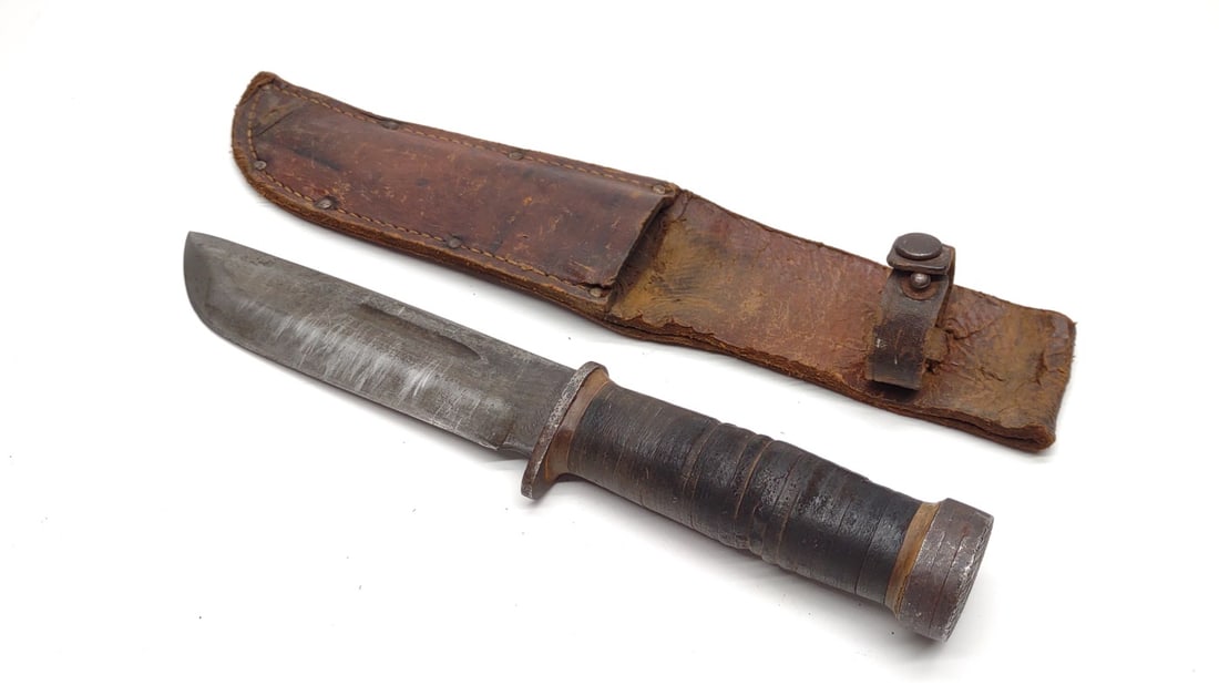 WW2 US Army Cattaraugus 2250 Combat Knife & Sheath (1 of 9)