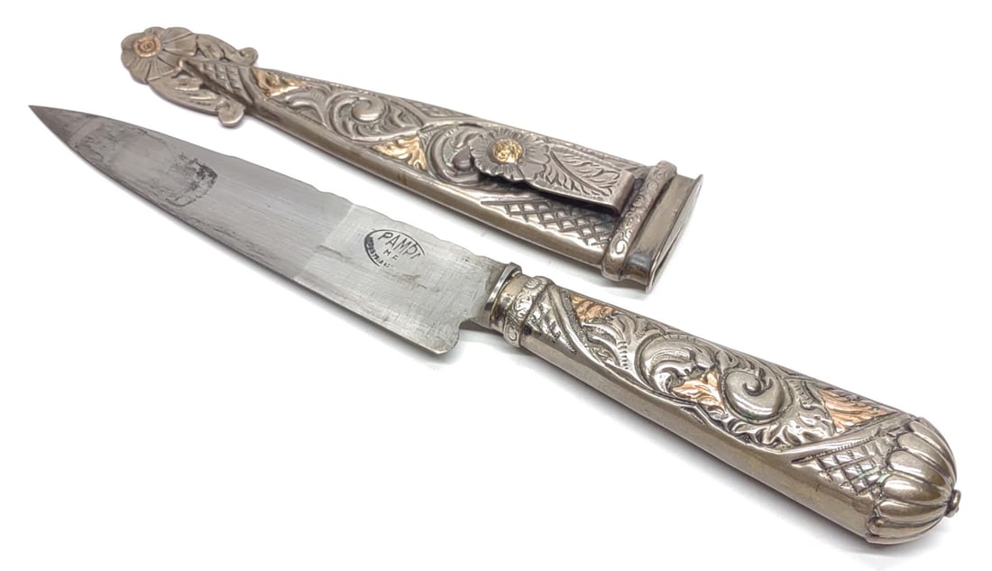 Argentina .800 Silver 10K Gaucho Dagger & Scabbard (1 of 7)
