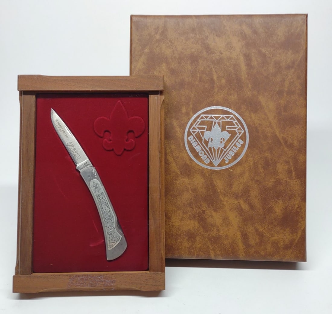 1 Of 500 Boy Scouts Diamond Jubille Sterling Knife (1 of 7)