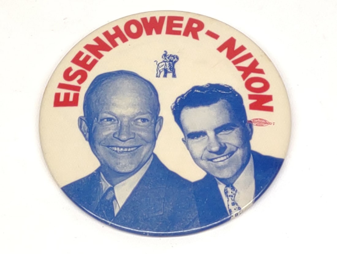 1952 Eisenhower - Nixon Campaign Pin (Large) (1 of 6)