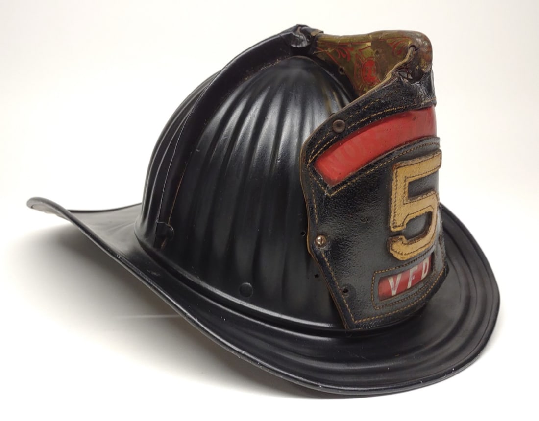 Cairns North Beach #5 VFD Fire Helmet (1 of 8)