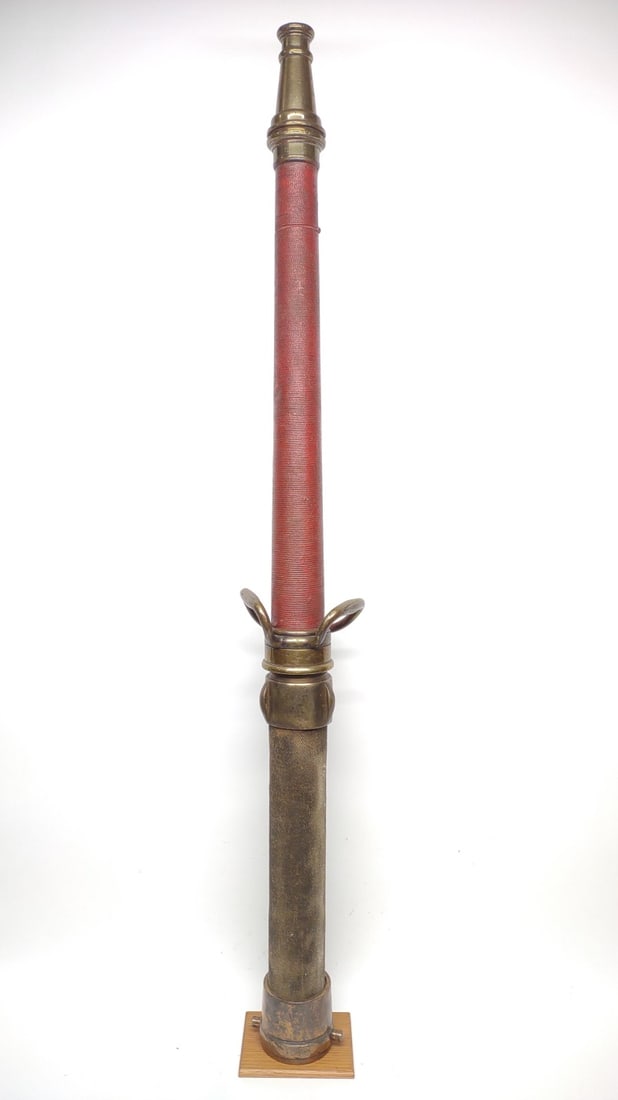 Fabric Fire Hose CO, SF Hayward & CO Nozzle 51" (1 of 8)