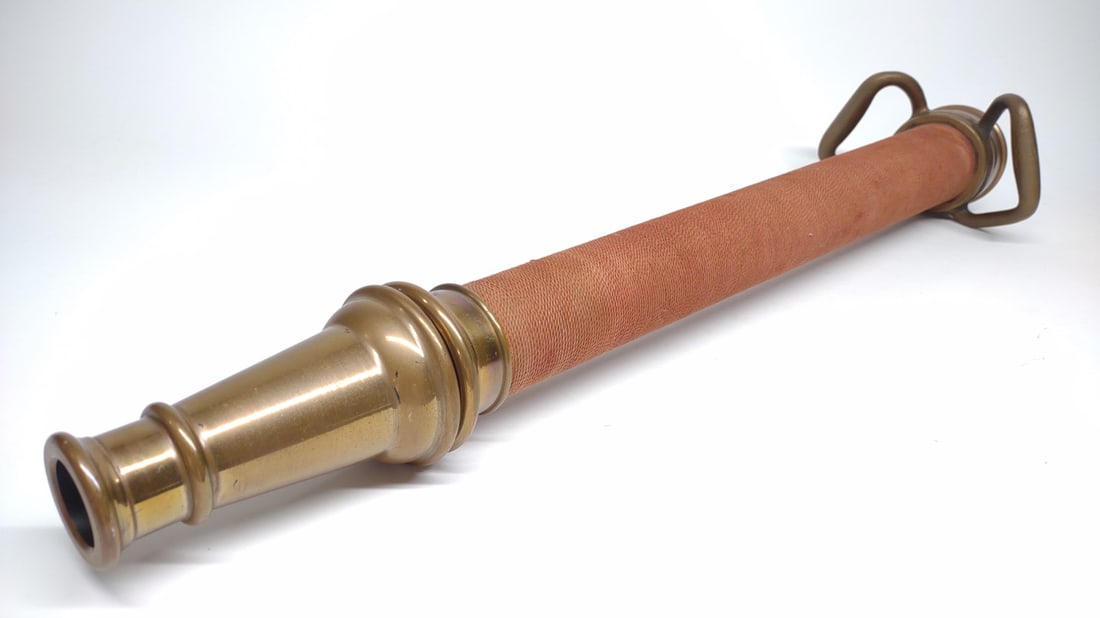 Vintage 30" Large Red Wrapped Fire Nozzle (1 of 6)