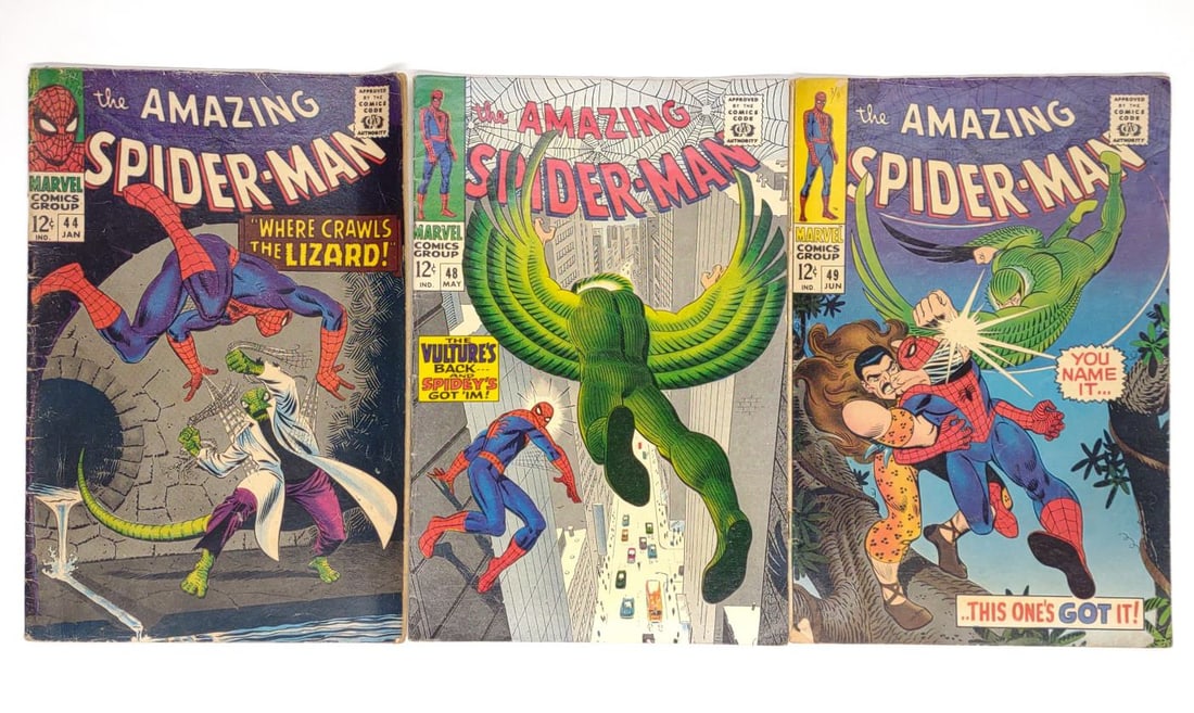(3) Amazing Spider-Man #44, 48, & 49 Marvel Comics (1 of 6)