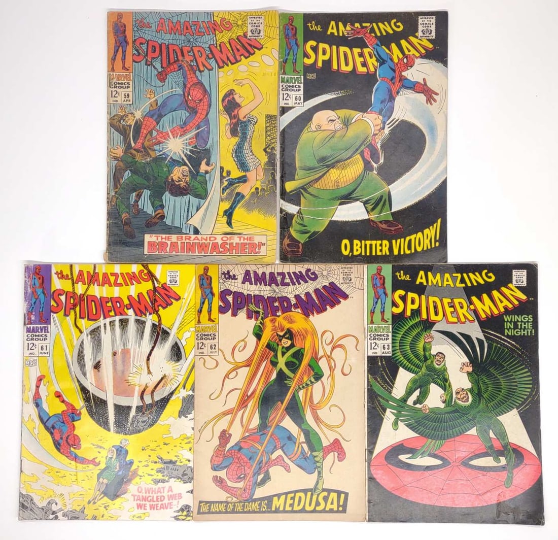 (5) Amazing Spider-Man #59-63 Marvel Comics (1 of 10)