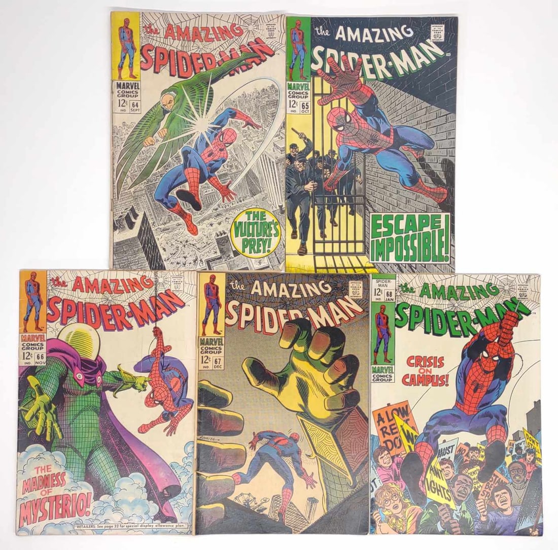 (5) Amazing Spider-Man #64-68 Marvel Comics (1 of 10)