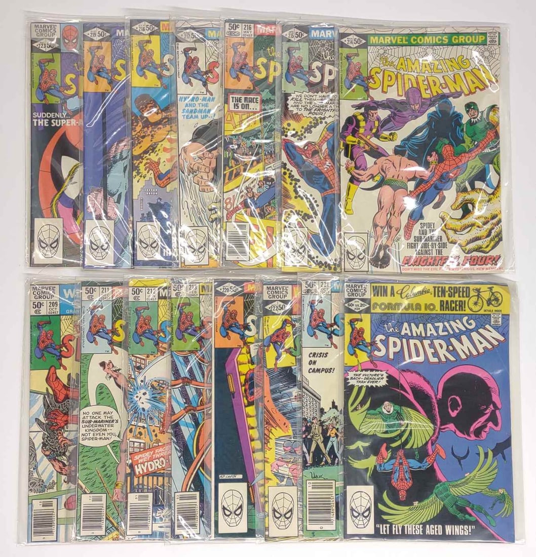 (15) Amazing Spider-Man #209-224 Marvel Comics (1 of 7)