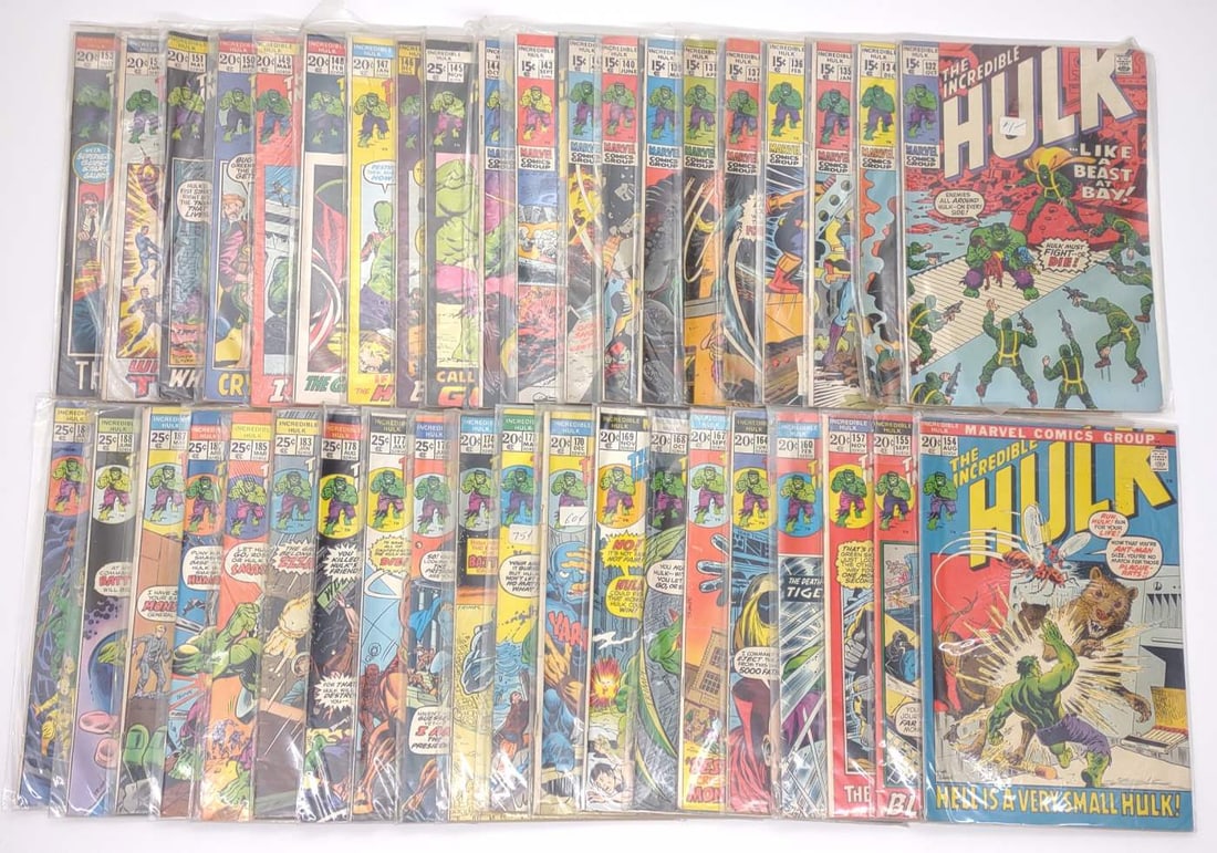 (40) Incredible Hulk #132-189 Marvel Comics (1 of 8)