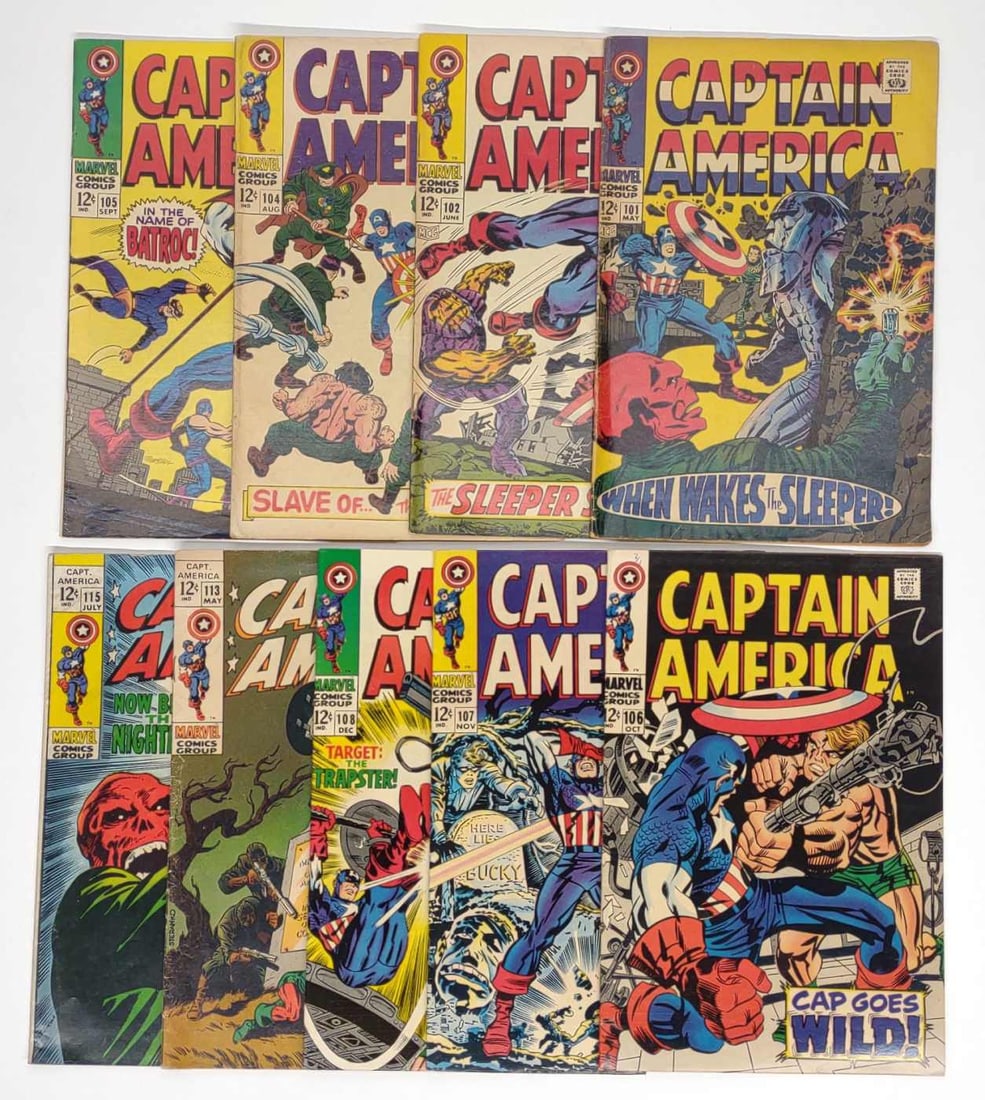 (9) Captain America #101-115 Marvel Comics (1 of 15)