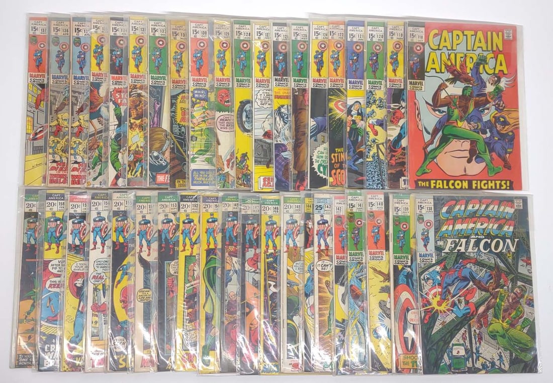 (40) Captain America #118-159 Marvel Comics (1 of 6)