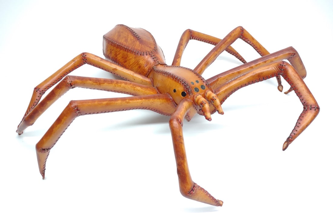 20" Hand Made Leather Spider Sculpture (1 of 6)