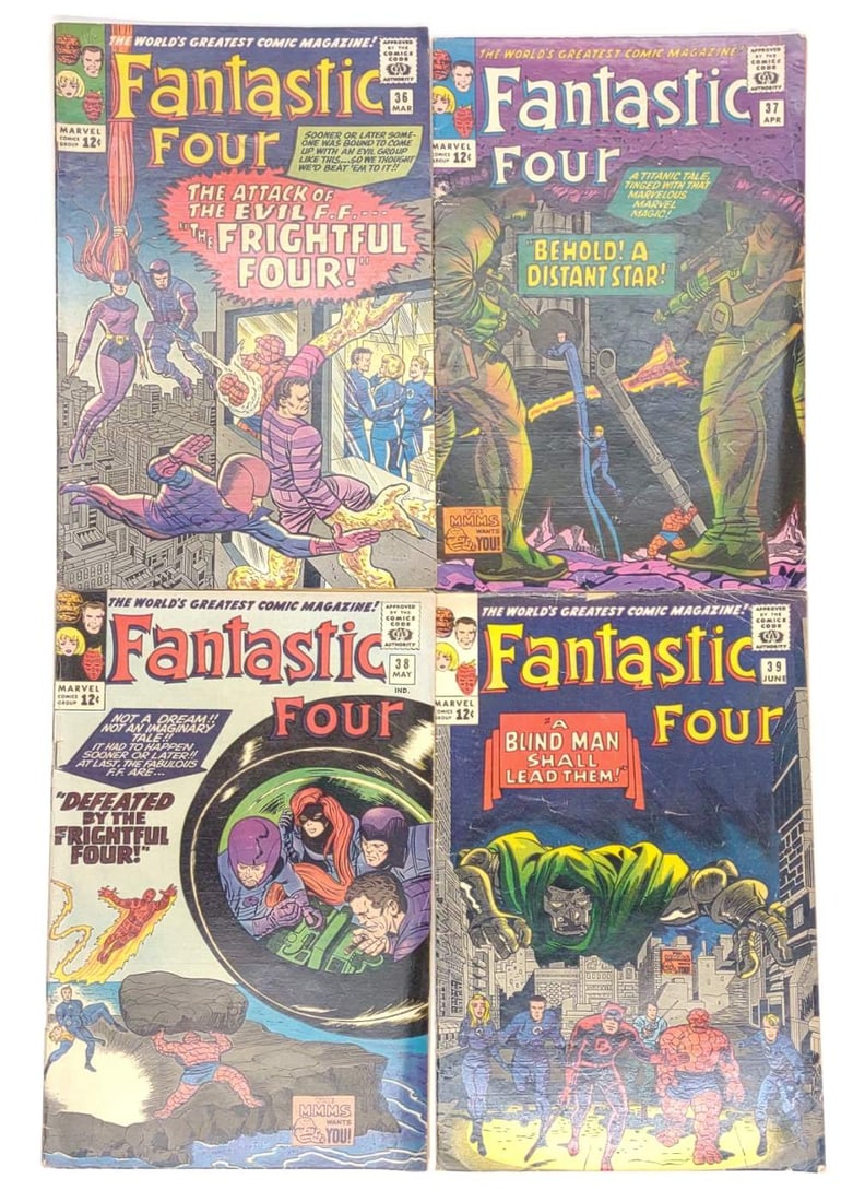 (4) Fantastic Four #36-39 Marvel Comics (1 of 6)