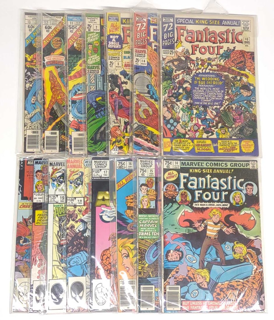 15 Marvel Fantastic Four Annual #3-21 Comic Books (1 of 4)
