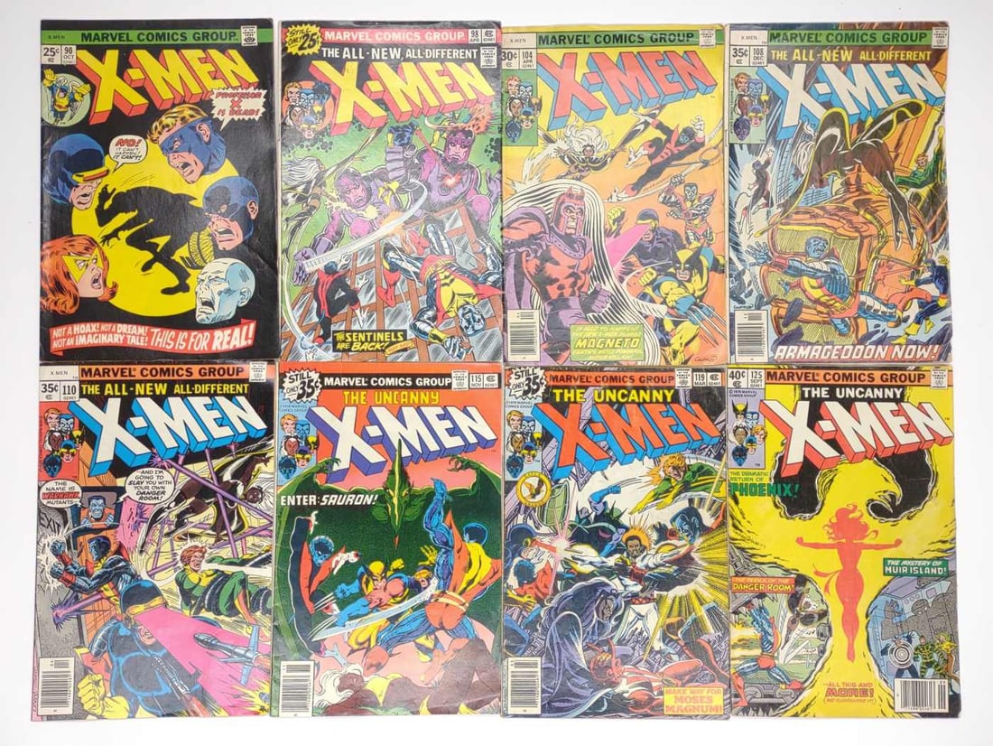 (8) X-Men #90-125 Marvel Comics (1 of 10)