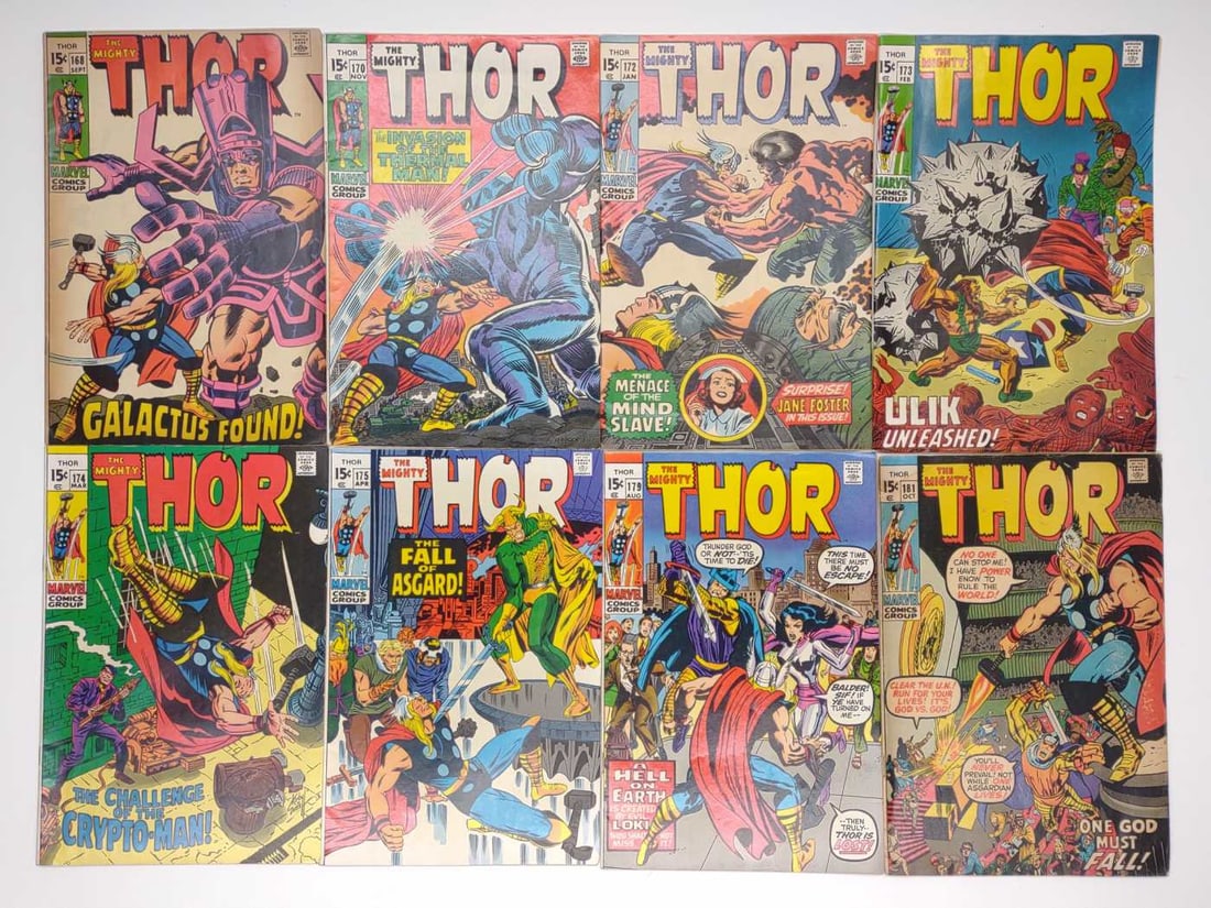(8) Mighty Thor #168-181 Marvel Comics (1966) (1 of 10)