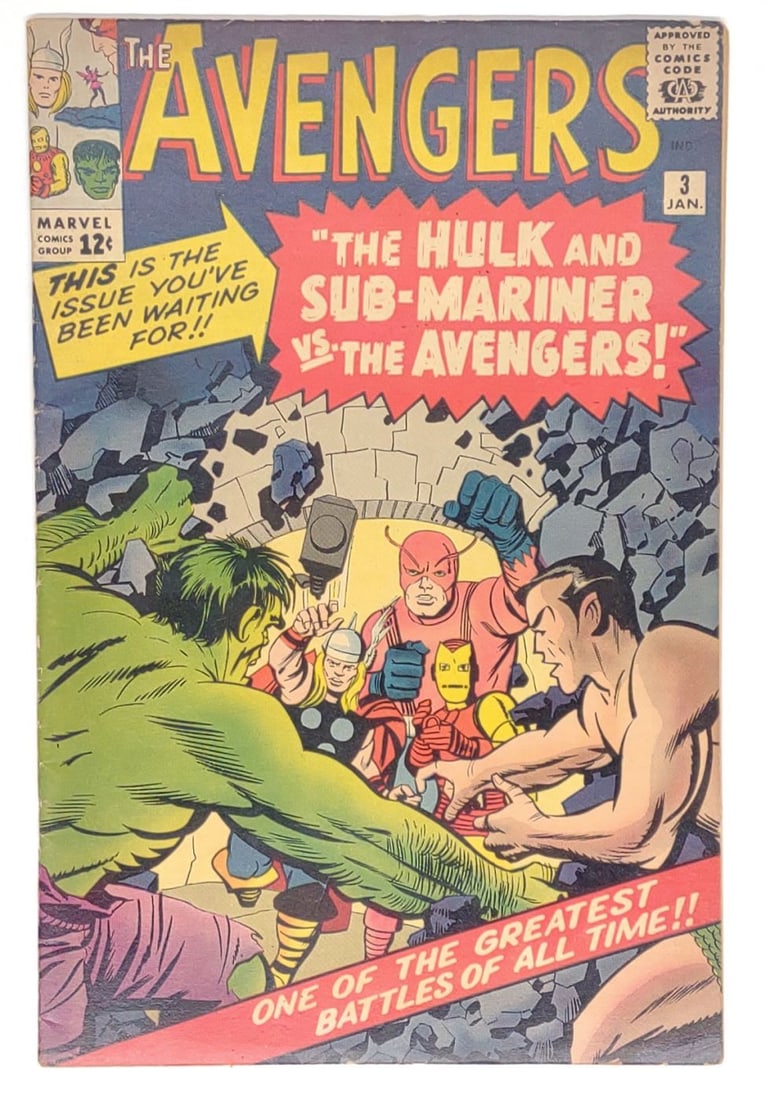 Avengers #3 Marvel Comic Book (1 of 6)