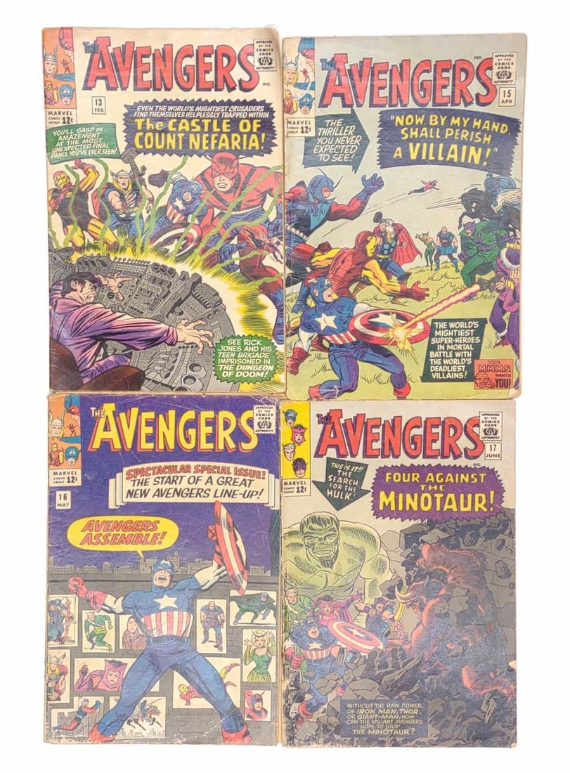 (4) Avengers #13, 15, 16, 17 Marvel Comics (1 of 6)