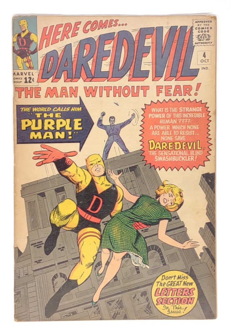 Daredevil #4 Marvel Comic Book (1 of 6)