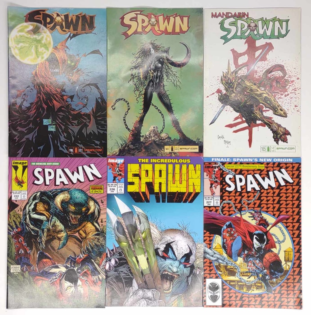 (6) Spawn Comic Books (#119,141,165,222,226,227) (1 of 10)
