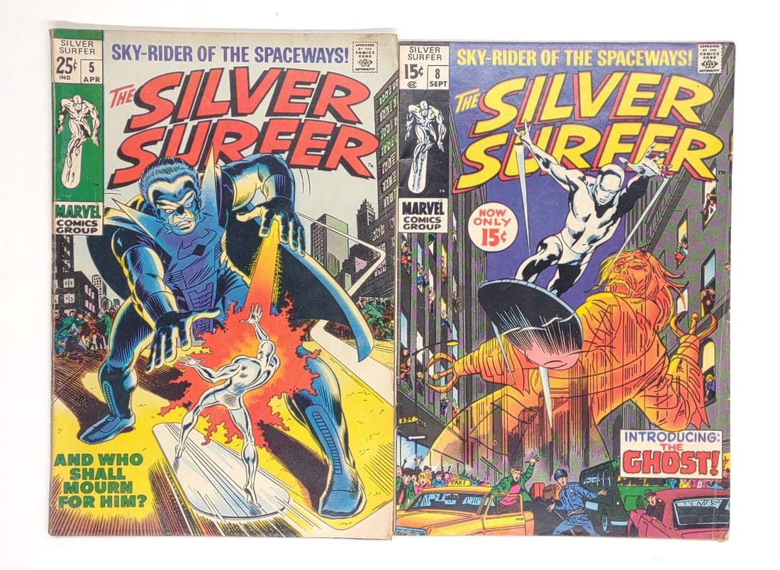 Silver Surfer #5 & #8 Marvel Comics (1968 Series) (1 of 6)
