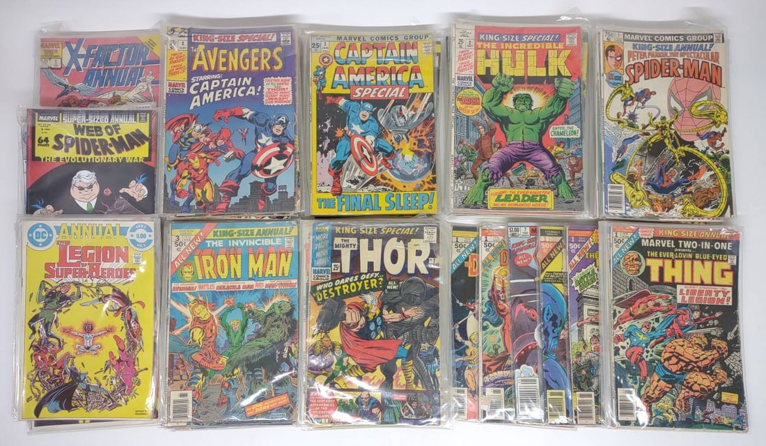 (86) Silver Age Marvel & DC Annual Comic Books (1 of 12)
