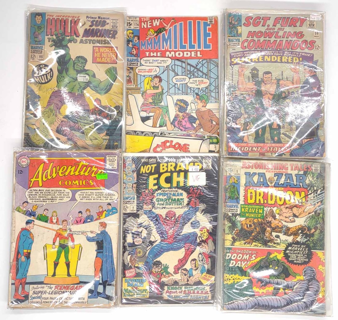 (34) Silver Age Marvel & DC Comic Books (1 of 6)