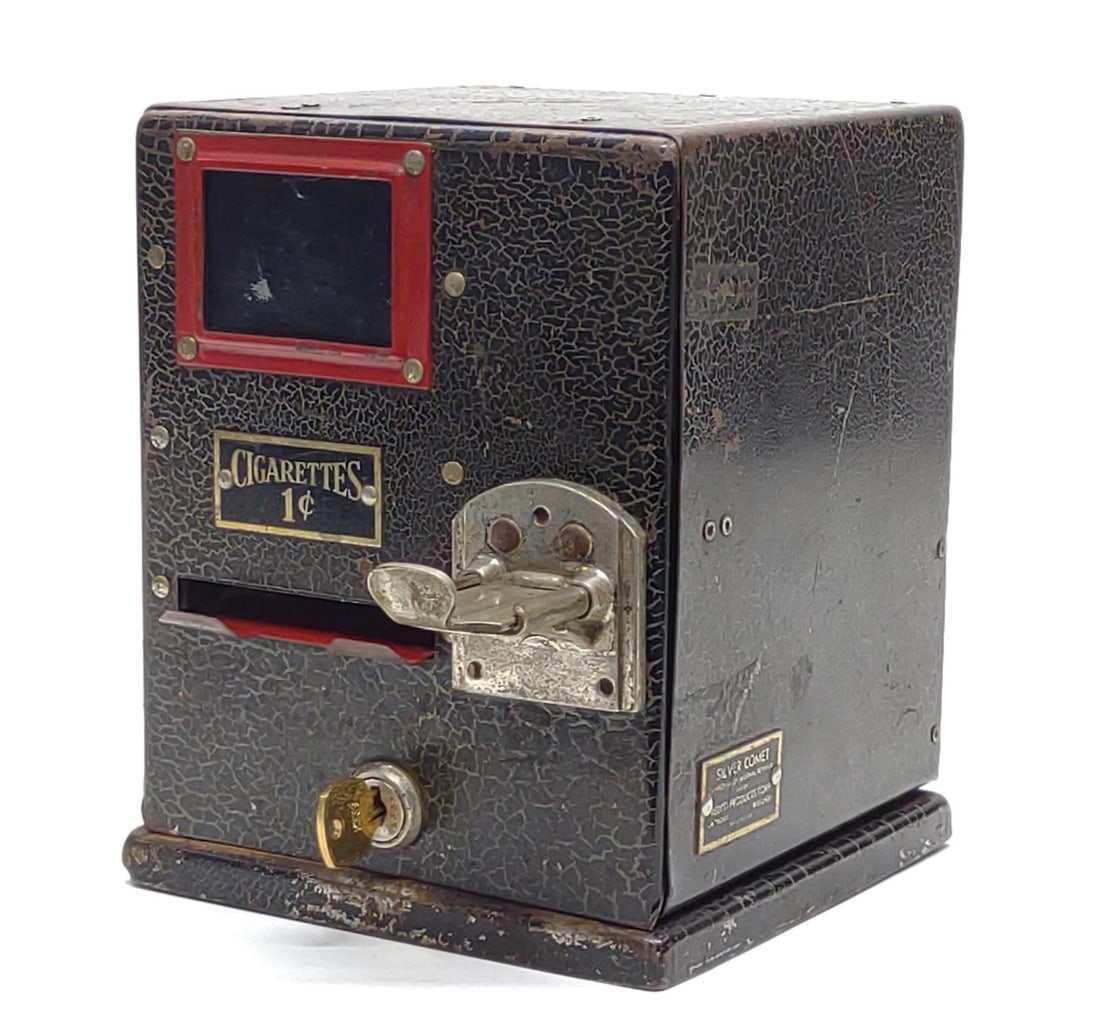 1 Cent Silver Comet Cigarette Vending Machine (1 of 8)