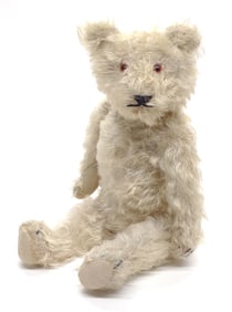 Vintage German Long White Mohair Bear