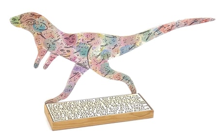 Howard Finster (1916-2001) Dinosaur Folk Art