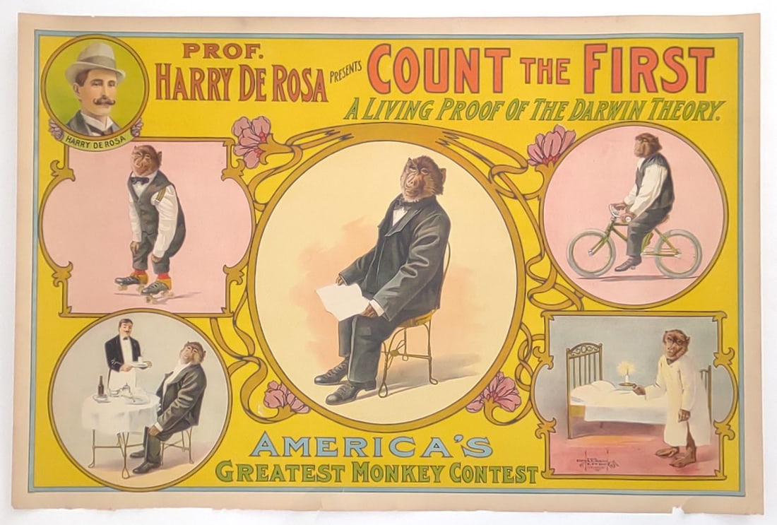 1910 Harry De Rosa Count the First Circus Poster (1 of 11)